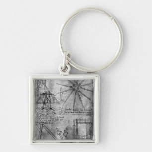 Verschiedene Motoren und Instrumente Schlüsselanhänger