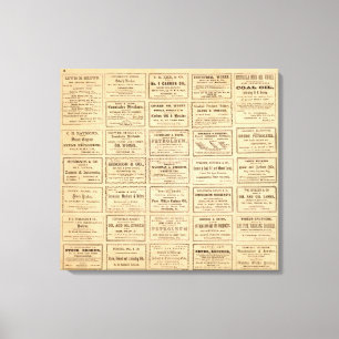 Verschiedene Ölanzeigen Leinwanddruck