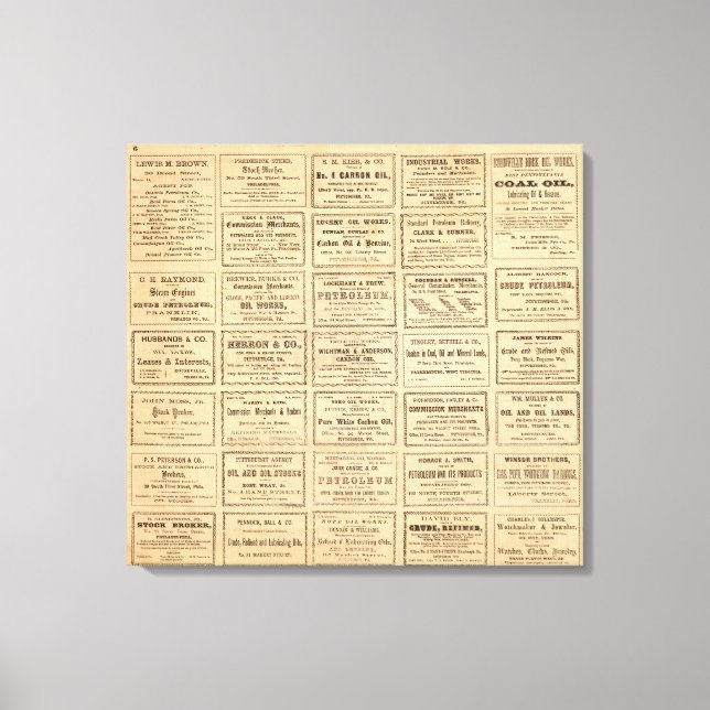 Verschiedene Ölwerbung Leinwanddruck (Vorderseite)