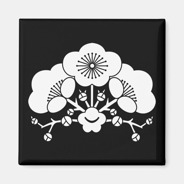 Verschiedene Pflaumenblüten Magnet (Vorne)