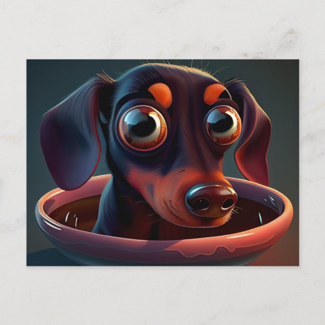 Verschiedene Puppy-Postkarten Postkarte (Vorderseite)