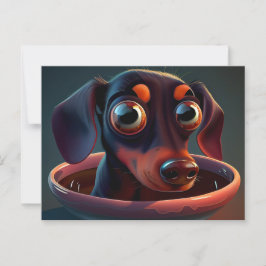 Verschiedene Puppy-Postkarten Postkarte