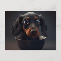 Verschiedene Puppy-Postkarten