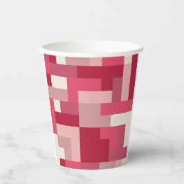 Verschiedene rote abstrakte Farbtöne Pappbecher