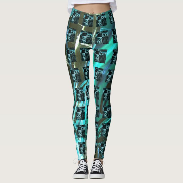 Verschiedene Schach, Quadrate oder Bild im Raster? Leggings (Vorderseite)
