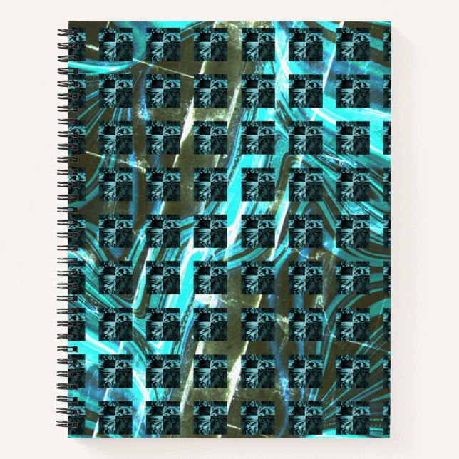 Verschiedene Schach, Quadrate oder Bild im Raster? Notizbuch (Vorderseite)