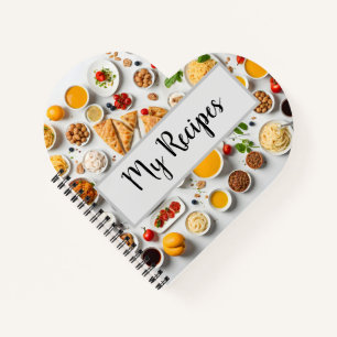 Verschiedene Speisen Notizbuch