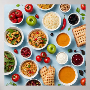 Verschiedene Speisen Poster