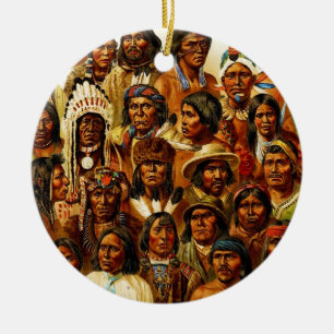 Verschiedene Stämme der gebürtigen Keramikornament