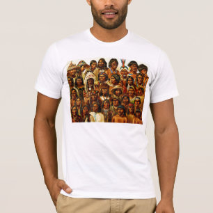 Verschiedene Stämme der gebürtigen T-Shirt