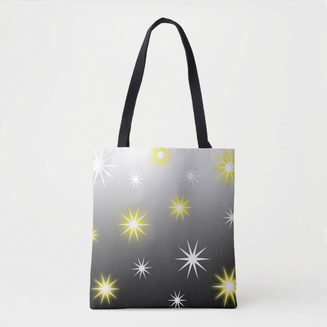 Verschiedene Sterne Shine auf Black Gray (Vorderseite)