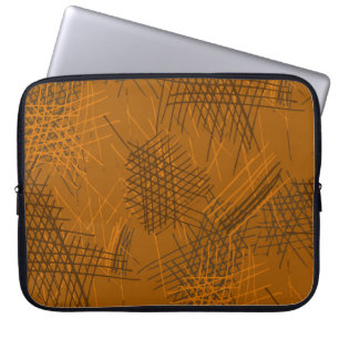 Verschiedene Striche. Nahtlose Textur mit chaotisc Laptopschutzhülle