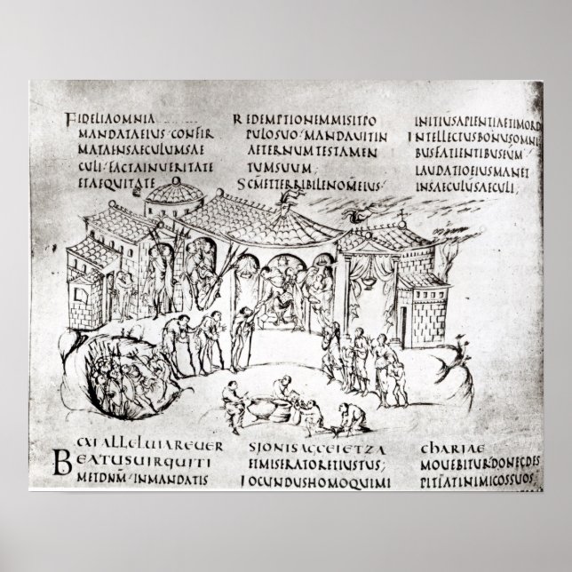 Verschiedene Szenen zeigen einen Psalm Poster (Vorne)