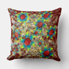 Verschiedene virtuelle Blume, blaue Blütenblätter Kissen