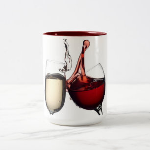 ****VERSCHIEDENE WEINE**** ZWEIFARBIGE TASSE