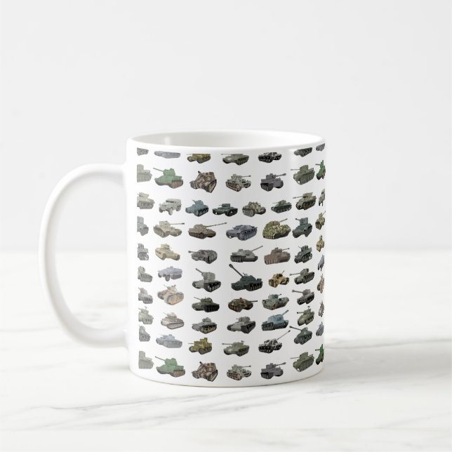 Verschiedene WW2-Tanks Kaffeetasse (Links)