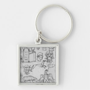 Verschiedene Zeichnungen Frau Fr 19093 fol.18v Schlüsselanhänger