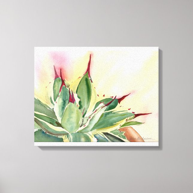 Verschiedene Zwerge agave Leinwanddruck (Vorderseite)