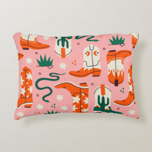 Verschiedenes Cowboystiefel-Muster Dekokissen