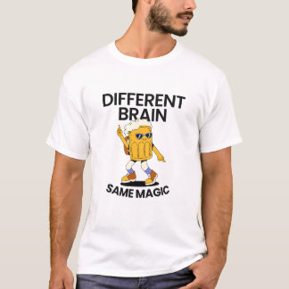 Verschiedenes Gehirn dieselbe Magie T-Shirt