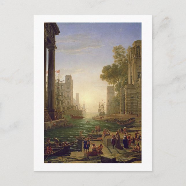 Verschiffung von St. Paula Romana at Ostia, 1637-3 Postkarte (Vorderseite)