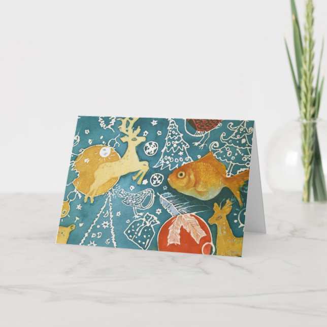 verschleiern feiertagskarte (Vorderseite)