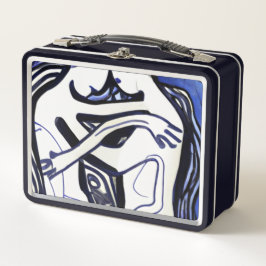 verschleiern metall brotdose