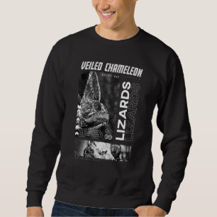 Verschleierte Chameleon Moderne Streetwear Reptile Sweatshirt