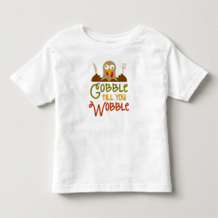 Verschlingen Sie bis Sie Wobble-Erntedank-T - Kleinkind T-shirt