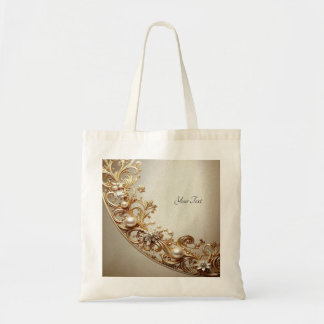 Verschlungene goldene Tote-Tasche Tragetasche