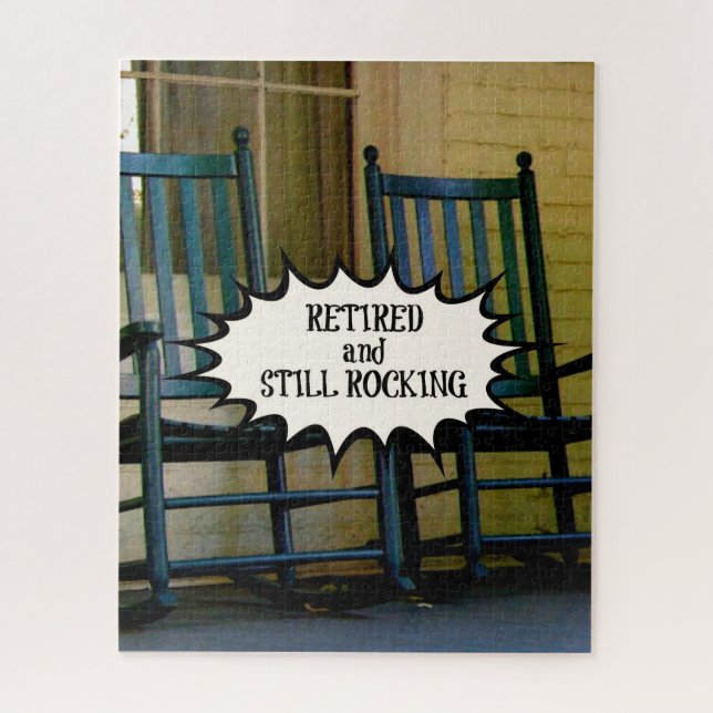 Verschlungene und immer noch rockende Dekoration Puzzle (Vertikal)