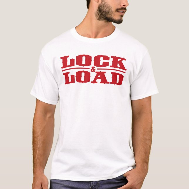 Verschluss und Last - Rot T-Shirt (Vorderseite)