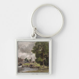 Verschluss und Mühle John Constables   Dedham Schlüsselanhänger