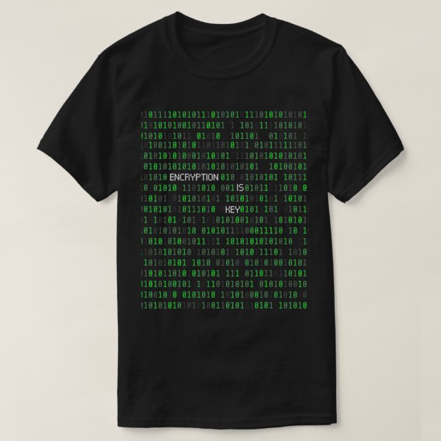 Verschlüsselung ist Schlüsselprogrammierer T-Shirt (Design vorne)