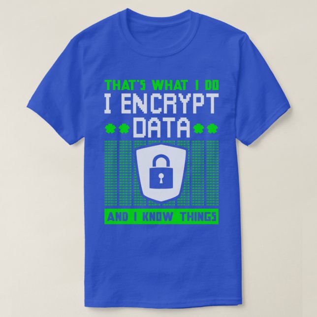 Verschlüsselung von Cybersicherheitsexperten T-Shirt (Design vorne)