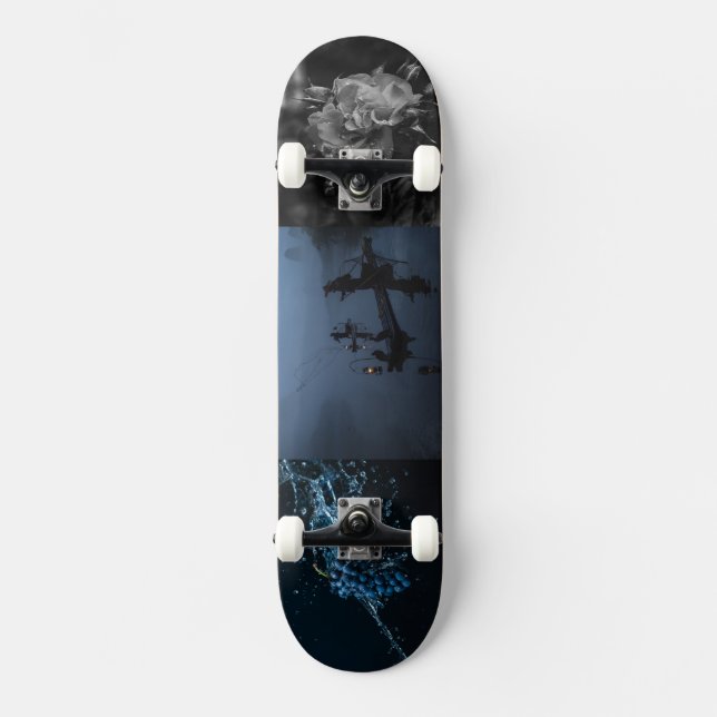 Verschmelzung von natürlicher Schönheit im Aktions Skateboard (Vorderseite)