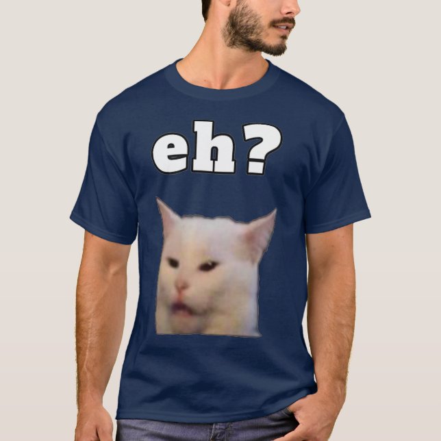 Verschmieren Sie die Cat Dinner Cat Meme T-Shirt (Vorderseite)