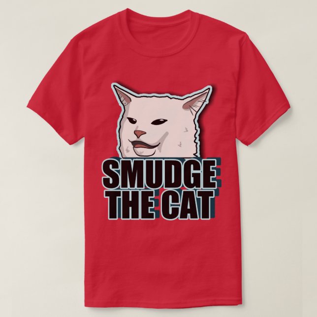 Verschmieren Sie die Katze T-Shirt (Design vorne)
