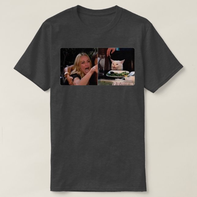 Verschmieren Sie die Katze T-Shirt (Design vorne)