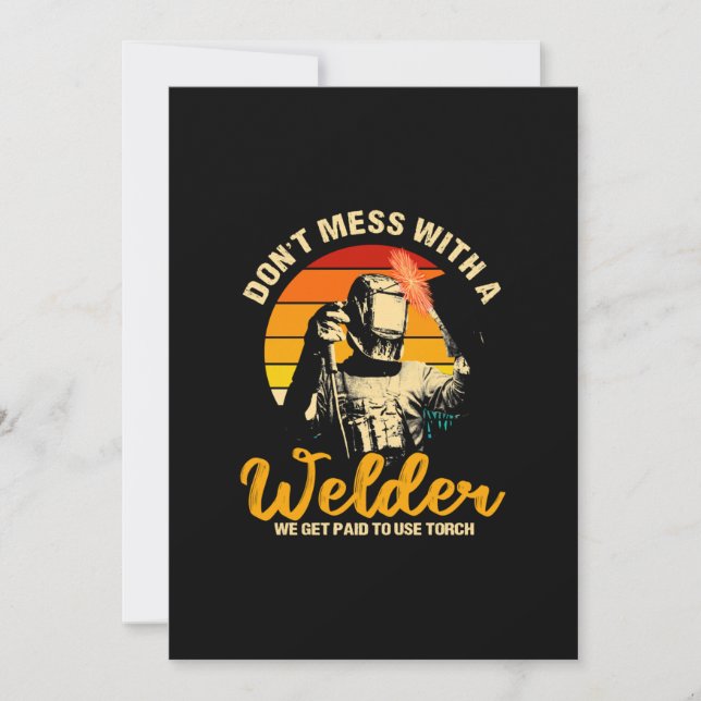 Verschmieren Sie nicht mit einem Schweißer, den wi Ankündigung (Vorderseite)