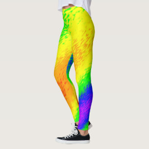 verschmierte Regenbogenfarben Leggings