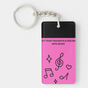 VERSCHMILZE DEINE GEDANKEN & GEFÜHLE IN MUSIK SCHLÜSSELANHÄNGER