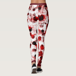 Verschmutzte rote Punkte Leggings