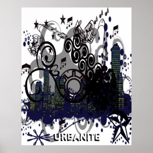 Verschmutzte Stadt Poster