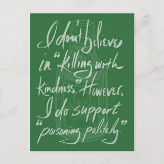 Verschmutzung mit Stil Postkarte