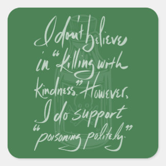 Verschmutzung mit Stil Quadratischer Aufkleber