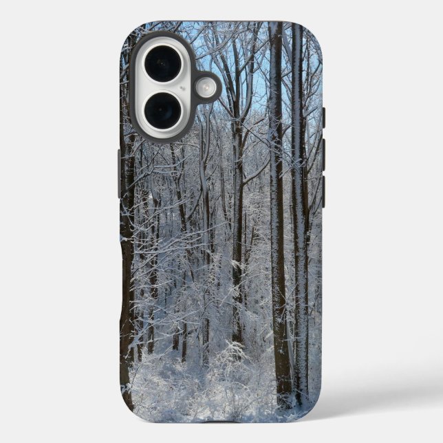 Verschneiter Pappelwald I Case-Mate iPhone Hülle (Rückseite)