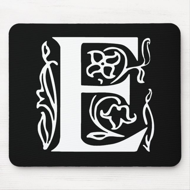 Verschnörkeltes E Mousepad (Vorne)