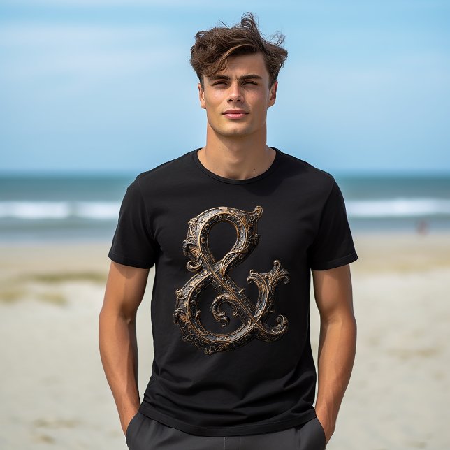 Verschnörkeltes Et-Zeichen-Design T-Shirt (Von Creator hochgeladen)
