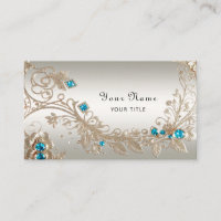 Verschönerung der Gold Blue Stones Business Card